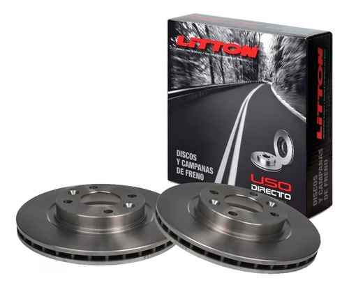 Kit X 2 Disco Freno Ventilado Renault Logan 2 De 259mm 