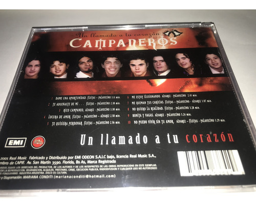 Los Campaneros Un Llamado A Tu Corazón Cd Nuevo Original