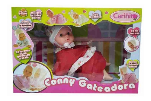 Imagen 2 de 4 de Muñeca Conny Gateadora Cariñito Gatea Llora Ríe.