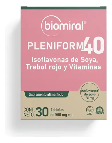 Isoflavonas De Soya Pleniform 40 | 30 tabletas