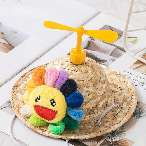 Sombrero De Paja Para Mascotas, Sombrero Para El Sol Para