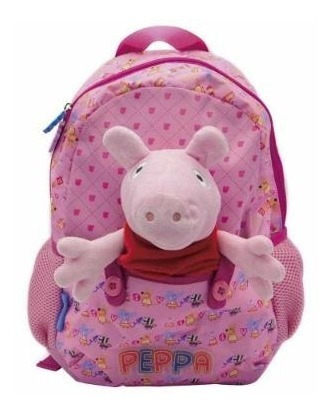 Mochila Peppa Pig Con Peluche 13 Pulgadas Espalda Cresko