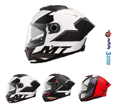 Jm Casco Moto Integral Mt Thunder 4 Sv Pental Exeo Colores