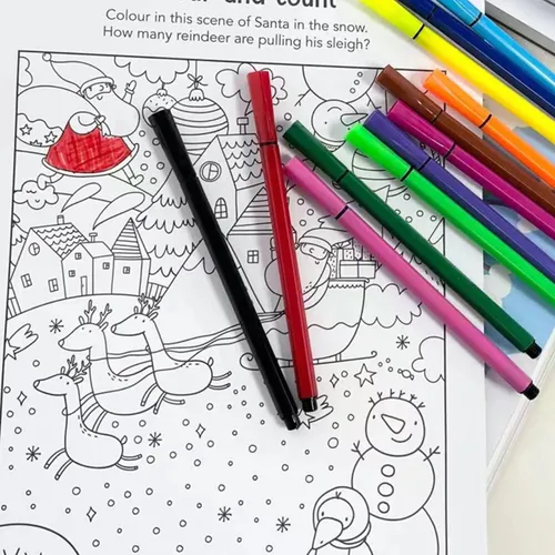 Libro Actividades Navidad + De 150 Juegos Colorear Miltienda