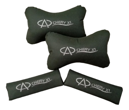 Combo Almohadas Apoya Cabeza Y Portacinturones Cherry X1