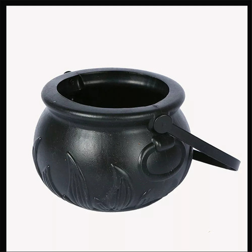 Mini Caldero De Brujas De Plástico Para Halloween, 12 Unidad