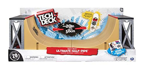 Tech Deck  Rampa De Media Tubería Y Exclusivo Tablero De De