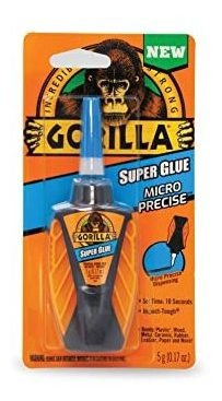 Gorila Micro Precisa Super Glue, 5 Gramos, Claro, (paquete D