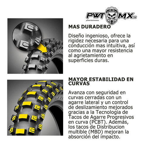 Cubierta Dunlop Mx33 Off Road Motocross 120 / 80 - 19