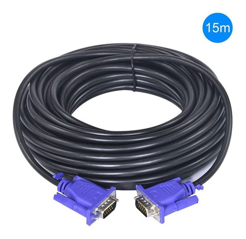 Imagem 2 de 4 de Cabo Vga 15m Monitor Lcd Pc Tv Projetor 15 Metros Blindado