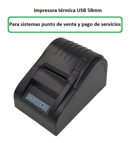 Impresora Térmica Para Punto De Venta Usb 58mm
