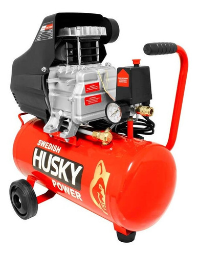 Imagen 2 de 2 de Compresor de aire eléctrico portátil Swedish Husky Power HKC25MP 110V 60Hz