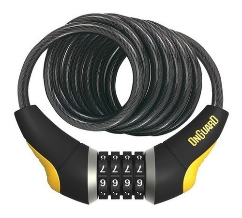 Imagen 1 de 2 de Linga Acero On Guard 8032 185cm X 10mm Ideal Bicicleta