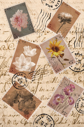 Libro:  Vintage Stamp Travel Journal: For Her, For Him