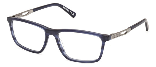 Lentes De Vista Transparente Harley Davidson Hd50026091 Color Azul Talla M