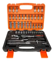 Comprar Juego De Dados Y Puntas Magnéticas C\u002F Chicharra 1\u002F4'' 53pc Color Naranja Negro Plateado