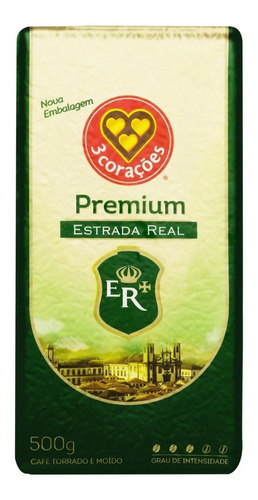 Café Premium Torrado E Moído Estrada Real 3 Corações 500g