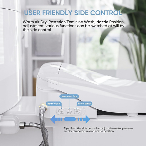 Asiento De Inodoro Inteligente De Leivi Electric Bidet Con Y