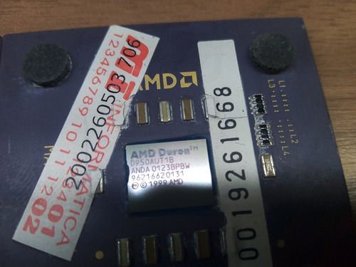 Processador Amd Duron 800 E 950 Socket A 462 (Usado)