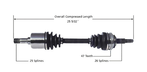 Flecha Homocinética Dodge Spirit 1989-1995 V6 3.0