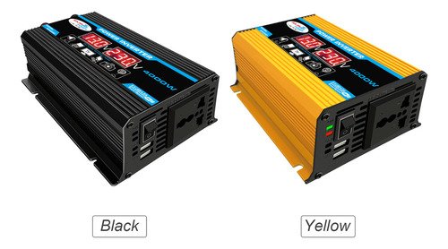 Pantalla Modificada Del Inversor De Pico De Coche De 12 V Y