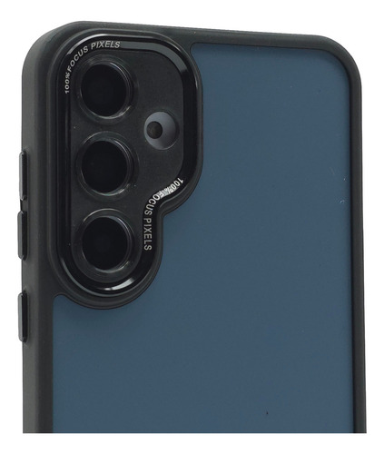 Funda Case Para Samsung A56 Carcasa Full Protect Uso Rudo Cromo Case - Negro Samsung A56