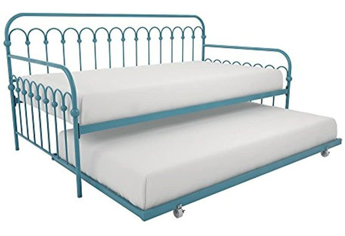 Novogratz 4151619 N Brillante Pop Day Cama De Metal Y Rodar 