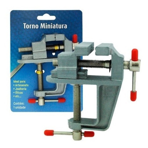 Torno Morsa De Bancada Aço Base Fixa Mini Morsa 35mm 