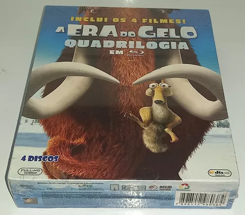 Box Blu-Ray - A Era Do Gelo - Quadrilogia 4 Filmes - Lacrado na