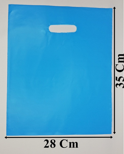 Kilo Bolsa Tipo Boutique 28x35 Cm Color Azul