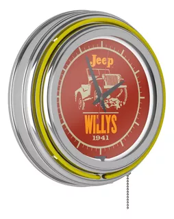 Trademark Gameroom - Reloj De Pared Analógico Retro Jeep Wil