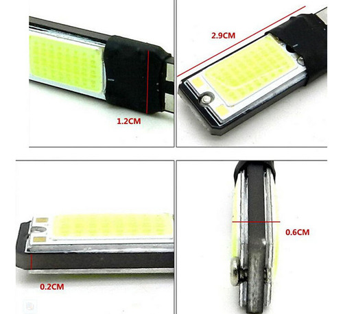 2x T10 W5w 194168 6w Led Sin Error Bombilla De Lateral