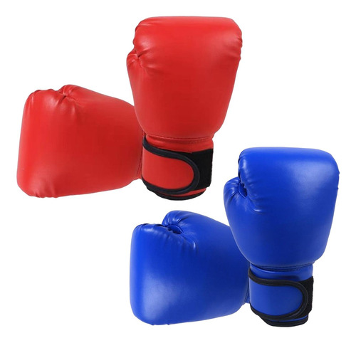 2 Pares De Guantes De Boxeo De Cuero Pu Para Adultos,