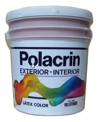 Látex Color Interior Exterior Polacrin 10 Litros