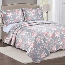 Comprar Colcha Cobre Leito Queen Roupa De Cama Bordado Dupla Face Mr