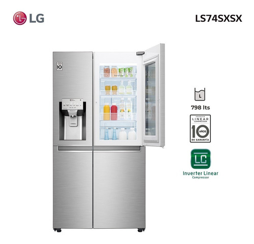 Imagen 3 de 10 de Refrigerador Instaview 689l Ls74sxsx LG - Garantía Oficial