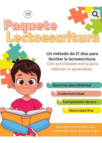 Pack Libros De Actividades De Lectoescritura Niños Tea