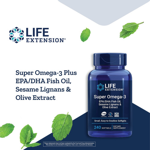 Life Extension - Super Omega-3 Epa/dha Con Lignanos De Sésam