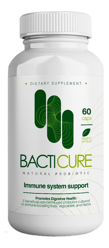 Bacticure Probiotico Natural 5 Colonias Complejo 60 Cap