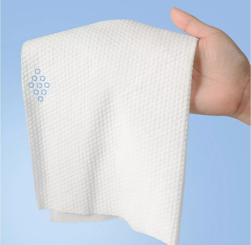 Toallitas De 100% Algodón Reutilizables Paquete X4 L1025 Blanco