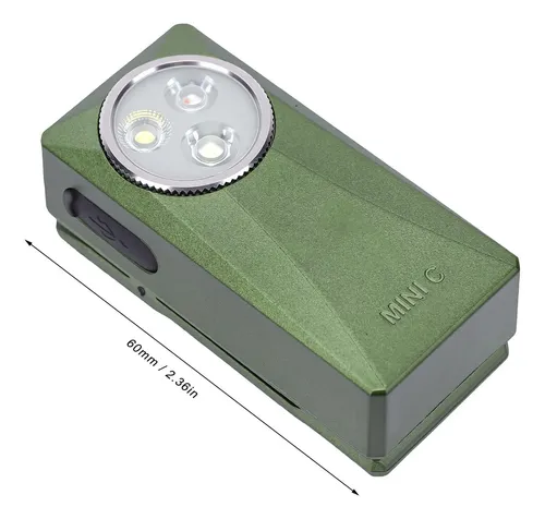 Mini Clip Flashlight, Pc Glass Fiber Edc Pocket Flashlight