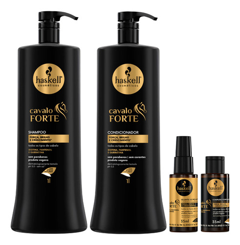 Cavalo Forte Complexo + Sha + Cond + Selante Pontas Haskell