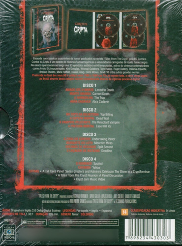 Dvd Contos Da Cripta - A 3ª Temporada - 5 Discos