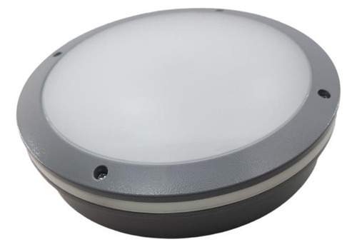 Plafon Led Alumínio Ip65 Redondo Muro 30w 6500k Exilux Cor Branco 110V/220V