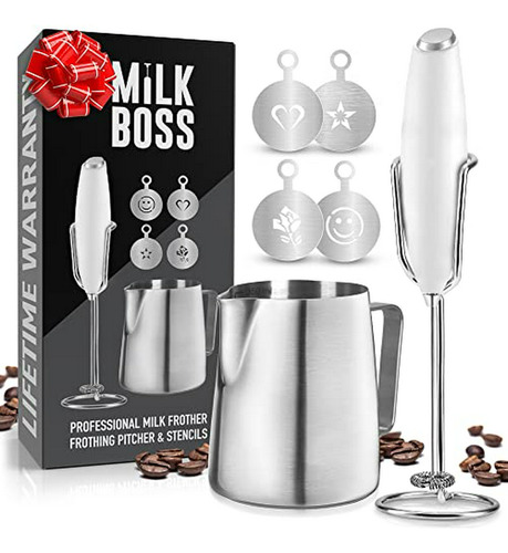 Set Completo De Espumador De Leche Milk Boss Para Café - Reg