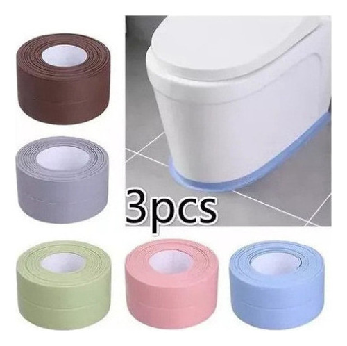 Cinta De Sellado Impermeable Para Baño, Ducha, Lavabo 3pc