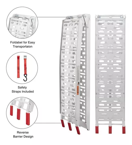 3381845 RAMPA MOTO ALUMINIO 340 KG 226x30,5 CM PLEGABLE UNIVERSAL