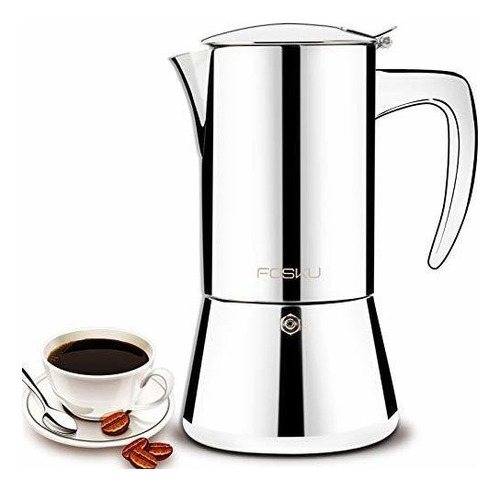 Cafetera Espresso Para Estufa, Cafetera Moka De Acero