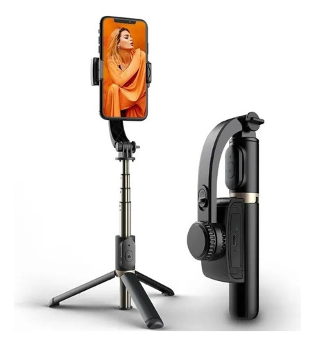 Gimbal Estabilizador Imagem Celular Pau De Selfie Bluetooth Cor Preto