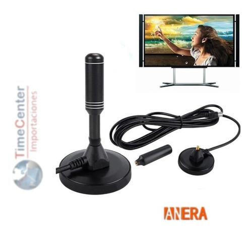 Imagen 2 de 2 de Antena Magnetica Digital Para Tv Cable 5 Metros De Longitud